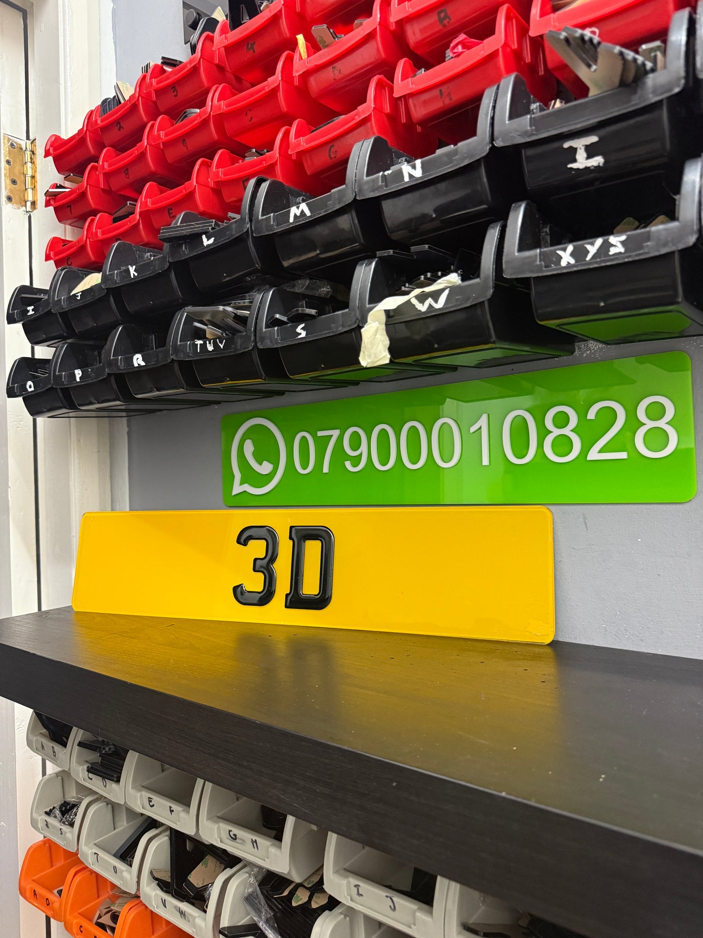 Pair of 3D Gel Number Plates Premium