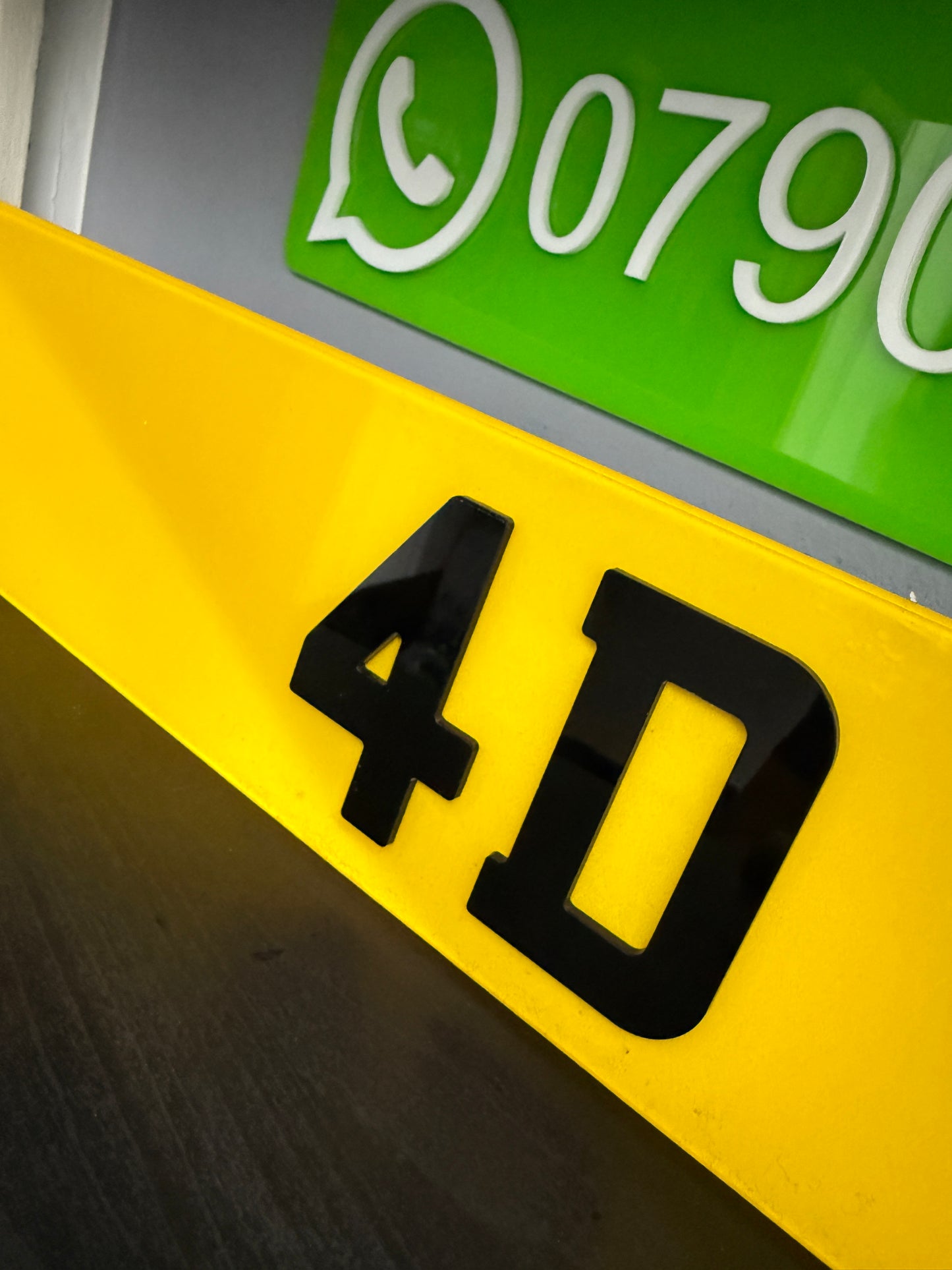 Pair of 4D Number Plates